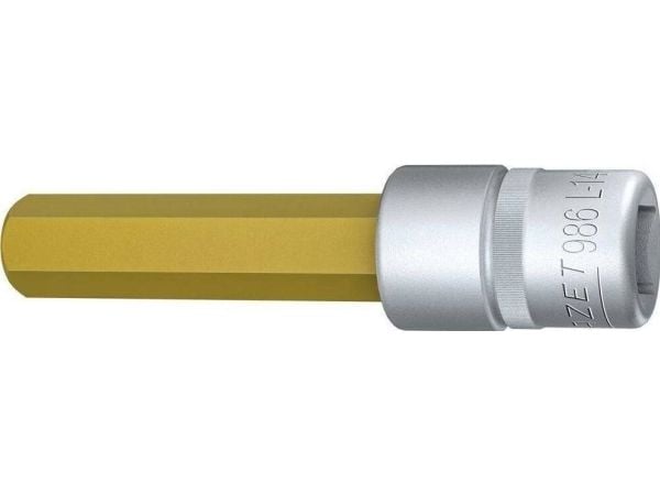 HAZET 986L-14, Stikkontakt, 1/2", Metrisk, 1 hoder, 2,3 cm, 100 mm