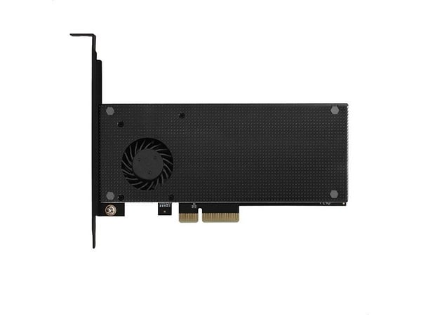 AXAGON PCEM2-DC PCIe-3.0-x4-sovitin, 1x M.2-NVMe, 1x M.2-SATA, jopa 22110 - aktiivinen jäähdytys