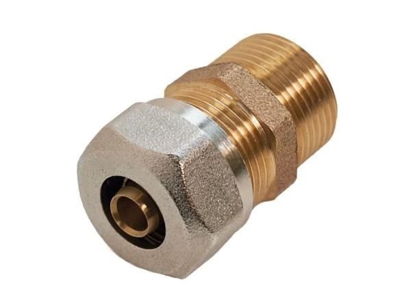 Roth overgang 15 mm x 34" nippel rødgods