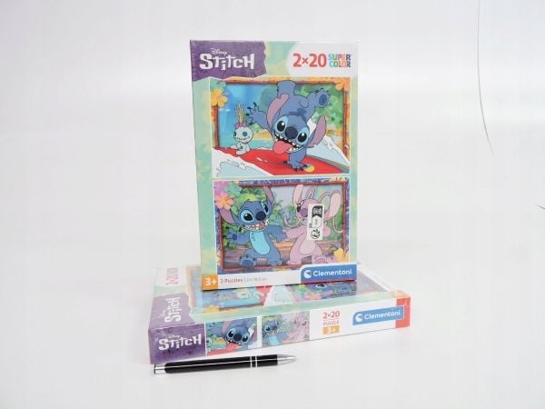 Clementoni Supercolor Disney Stitch, 20 stykker, Tegneserier, 3 år