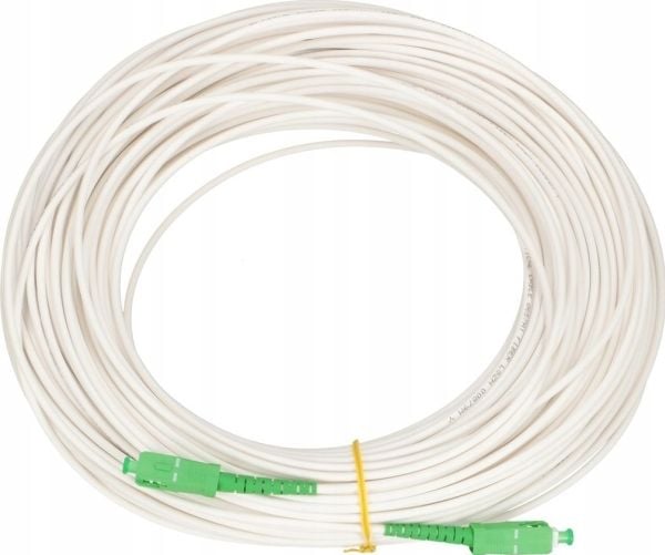 Extralink SC/APC-SC/APC | patchcord | LSOH, Singlemode, Simplex, G.657A2, 3mm, 10m, White