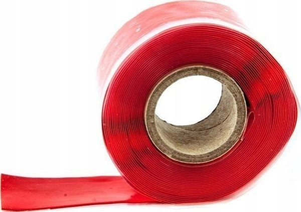 TurboWorks tetningstape 25 mm x 0,5 mm 3,5 m rød
