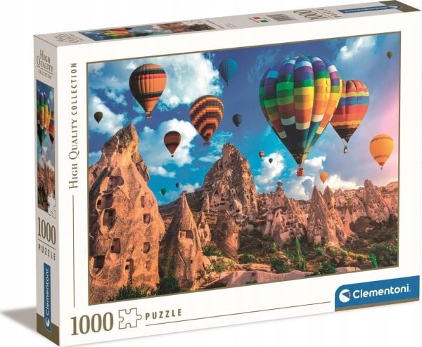 Clementoni Puzzle 1000 palaa Korkealaatuiset ilmapallot Kappadokiassa