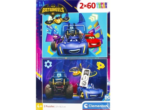 Clementoni Supercolor Batwheels, 60 stykker, Komikk, 4 år