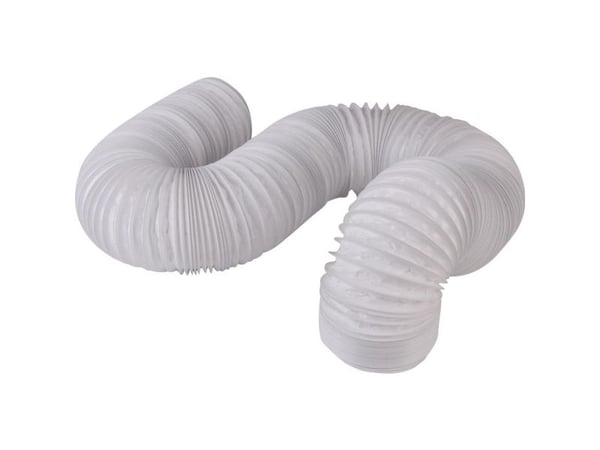Wallair N52824 fleksibelt ventilasjonsrør i plast (Ø x L) 10,2 cm x 6 m hvit