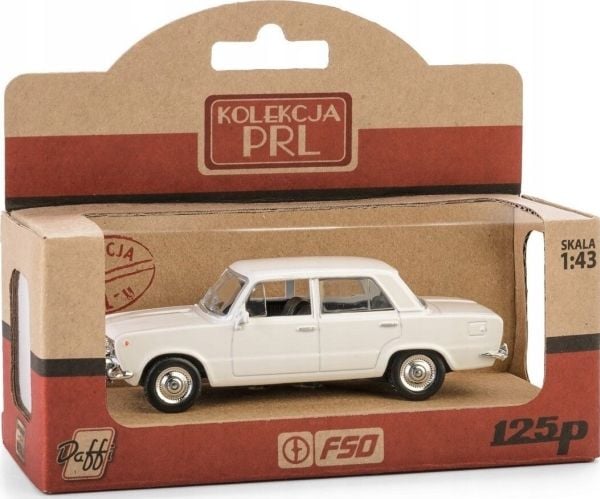 Daffi PRL-kjøretøy modell: FIAT 125P - Hvit