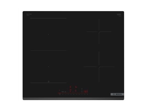 Bosch Serie | 6 PVS63KHC1Z - Induksjonskomfyrtopp - 4 plater - Nisje - bredde: 56 cm - dybde: 49 cm fasettert front - svart