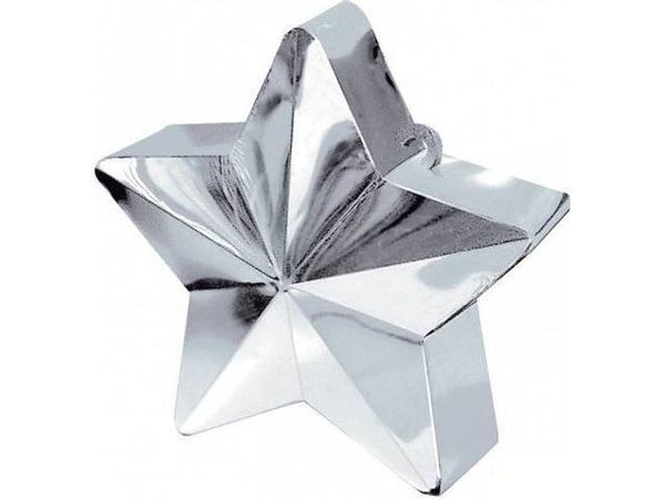 Amscan 117800-18, Lekeballong, Sølv, Star, 1 stykker