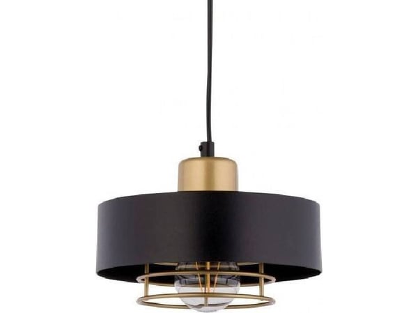 Sigma POKER pendellampa 32060 Sigma loftarmatur rund metallpendellampa svartguld