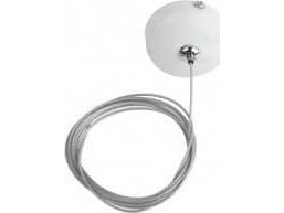 Azzardo takboks/armatur med kabel AZ4782 for 1-faset skinnesystem hvit