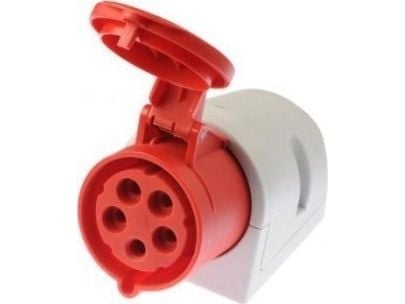 PCE CEE vägguttag 5P 32A 400V