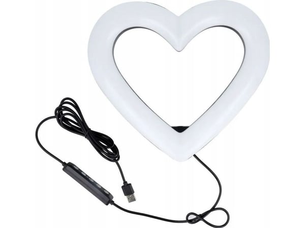 OEM-ringlys LED-ring / hjertestrøm RGB-ringlampe 10 tommer FULL FARGE med telefonholder + stativ JM26-10