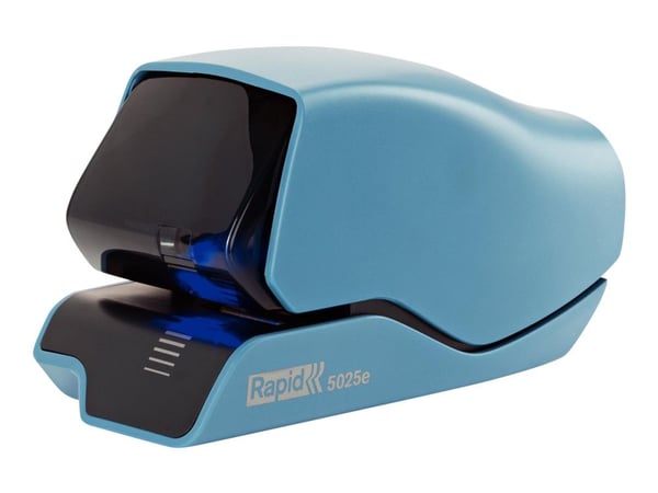 Rapid Supreme 5025e - Elektrisk häftapparat - kraftig - 25 ark / 2.5 mm - plast, metall - blå