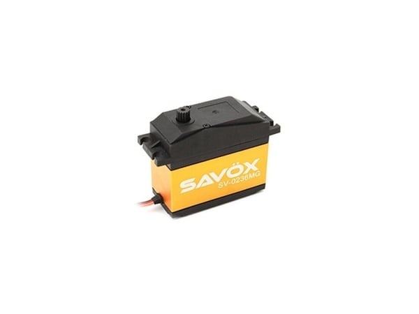 Savox SV-0236MG, Servo, Metalli, Musta, Oranssi