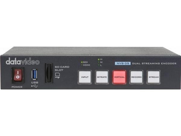 DataVideo NVS-35, sortering, 1920 x 1080 piksler, AVC, H.264, 60 fps