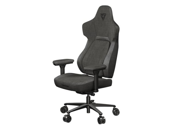 ThunderX3 Core Loft - Stol - ergonomisk - armlener - T-formet - tipping - roterende - stål, leatherette - svart