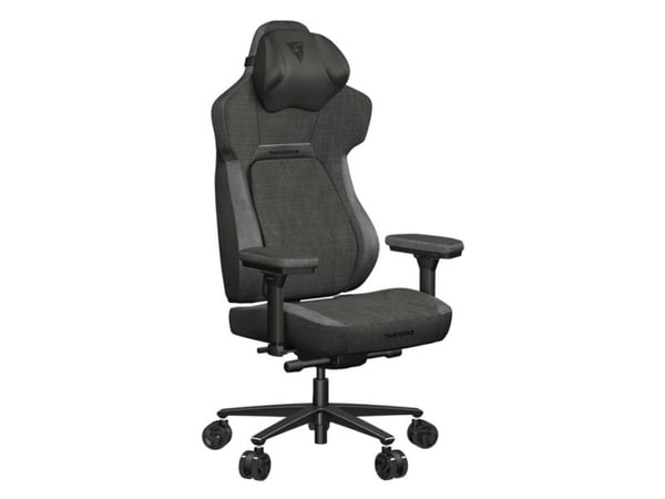 ThunderX3 Core Loft - Stol - ergonomisk - armlener - T-formet - tipping - roterende - stål, leatherette - svart