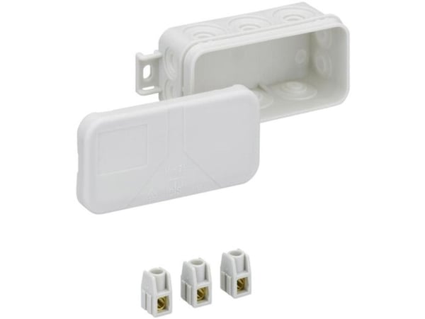 SPELSBERG kopplingsdosa Mini 25 - 2,5²-L 89x43x37 mm 3x2,5² plintar IP55 halogenfri grå