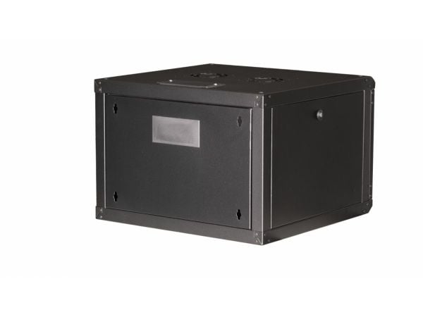 Equip EPM-07-6060-B-CBAA, Veggmonterbar hylle, 7U, Nøkkellås, Rack skinner, 18 kg, Sort