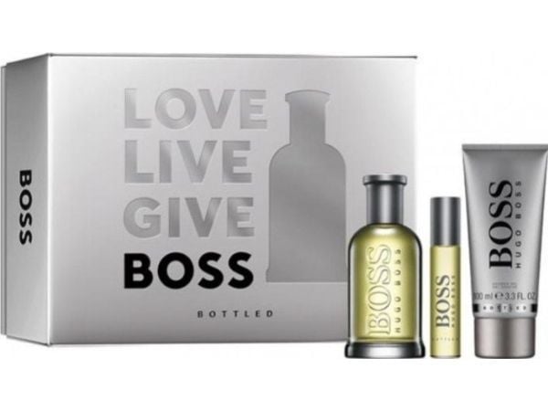 Hugo Boss BOSS Bottled - prezentowy EDT 100ml + EDT 10ml + Żel 100ml