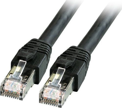 EFB Elektronik K5528SW.1, 1 m, Cat8.1, S/FTP (S-STP), RJ-45, RJ-45, Sort