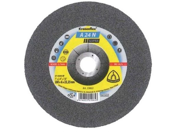 Klingspor FLEX 27 ruostumattomasta teräksestä valmistettu työstökiekko 180x6.0x22.2 A 24 N SUPRA - 13412 - 13412