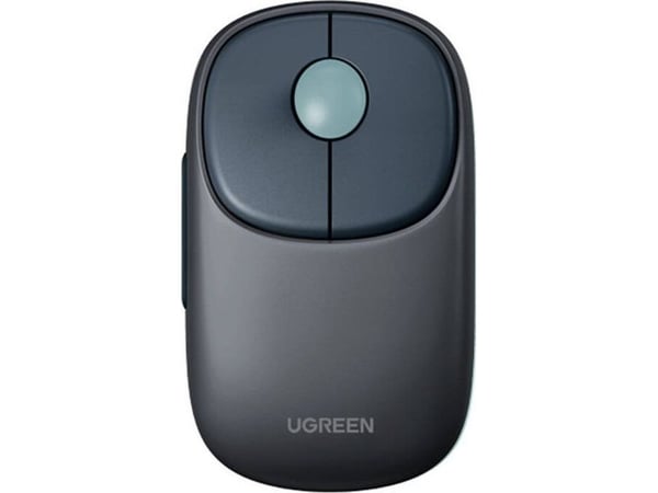 Ugreen Fun +, Ambidekstriøs, RF trådløs + Bluetooth, 4000 DPI, Blå