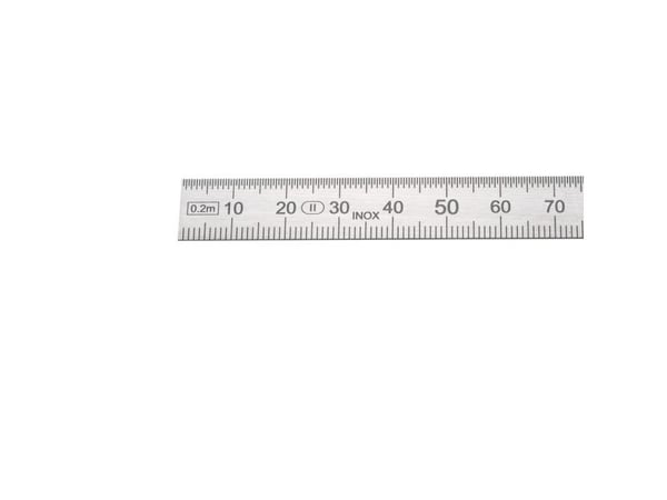 HELIOS PREISSER flexibel stållinjal 200 mm 13 x 0,5 mm VA DIN2968 0460222