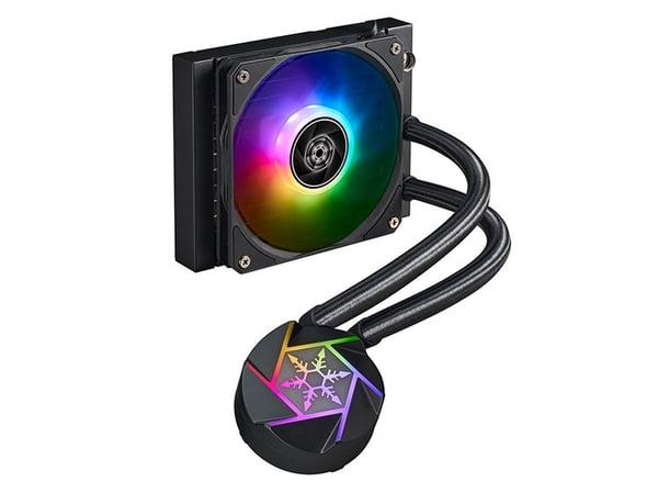Silverstone VIDA 120 SLIM, Væskekjølesett, 12 cm, 300 RPM, 1800 RPM, Sort