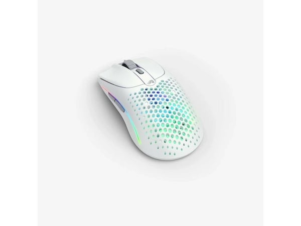 Glorious Gaming Glorious Model O Wireless 2, Høyre hendt, Laser, RF Wireless + USB Type-C, 26000 DPI, 1 ms, Hvit