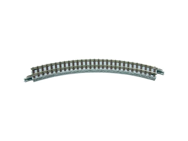 Rokuhan spor 7297011 (med ballast) buet spor 45° 120 mm, 4 stk