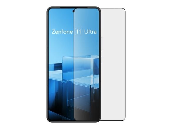 ASUS - Skjermbeskyttelse for mobiltelefon - antibakteriell - 2.5D - glass - rammefarge svart - for ASUS Zenfone 11 Ultra
