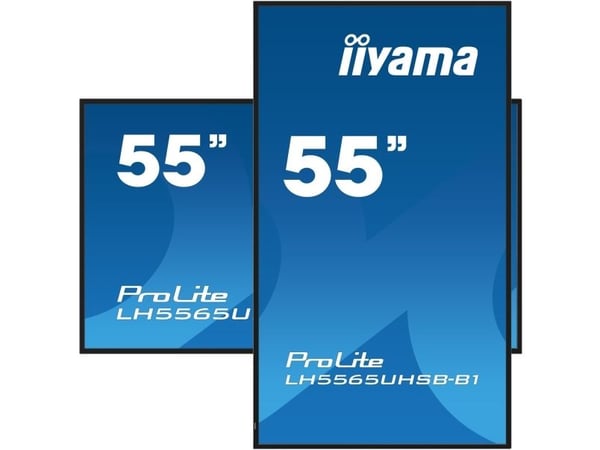 iiyama ProLite LH5565UHSB-B1 - 55" Diagonalklasse (54.6" synlig) LED-bakgrunnsbelyst LCD-skjerm - intelligent skilting - Android - 4K UHD (2160p) 3...