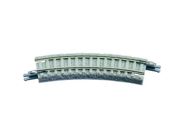 Rokuhan spor Z: bøyd spor 26° 127 mm (med ballast) 2 stk 7297019