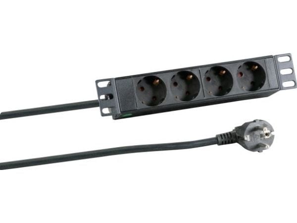 EFB Elektronik EK631DE.10, 2 m, Sisätila, Tyyppi C, IP20, 1,5 mm², Musta
