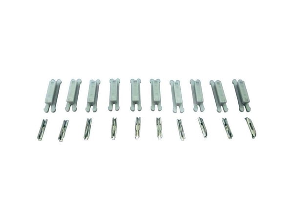Rokuhan skinne-/sporsett (med ballast) skinnesamleledd 10 stk