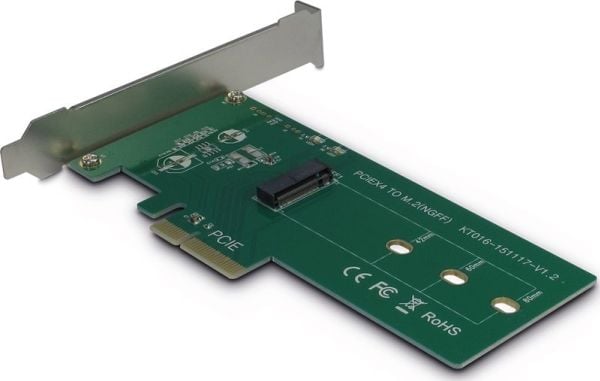 Inter-Tech KT016 - Grensesnittsadapter - M.2 Card - lav profil - PCIe x4