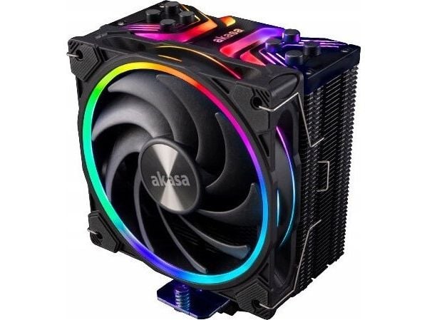 Akasa Soho H4 Plus - Prosessori-ilmanjäähdytin - (AM4, LGA1200, LGA1700, AM5, LGA115x Socket, LGA20XX) - kupariset lämpöputket alumiinisilla jäähdy...