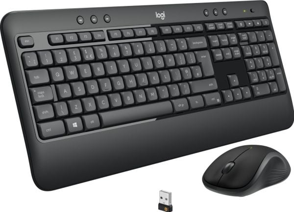Logitech MK540 Advanced - Tastatur- og mussett - trådløs - 2.4 GHz - QWERTY - US International