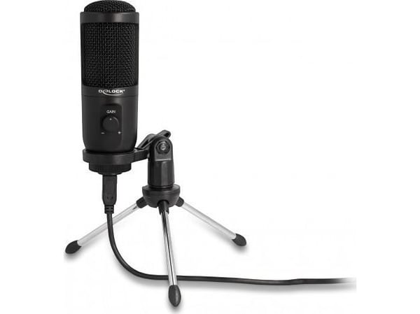 Delock - Mikrofon - USB - sortera