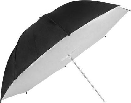 GlareOne GlareOne studioparaply, sølv, med diffusor, 110 cm GlareOne GlareOne studioparaply, sølv, med diffusor, 110 cm
