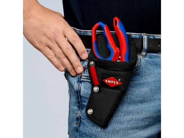 Knipex 00 19 75 LE, Skrutrekkerholder, Tang, Saks, Skrutrekker, Polyester, Sort, Rød, SVHC, 40 mm