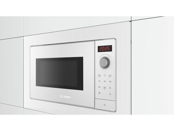 Bosch Serie | 2 BFL623MW3 - Mikrobølgeovn - innebygd - 20 liter - 800 W - hvit