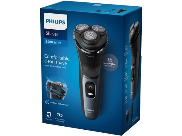 Philips 3000 Series S3144 - Barbermaskin - trådløs - marineblå