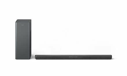 Philips TAB6309 - Soundbar - för tv - 2.1-kanals - trådlös - Bluetooth - 160 Watt (Total) - mörkgrå