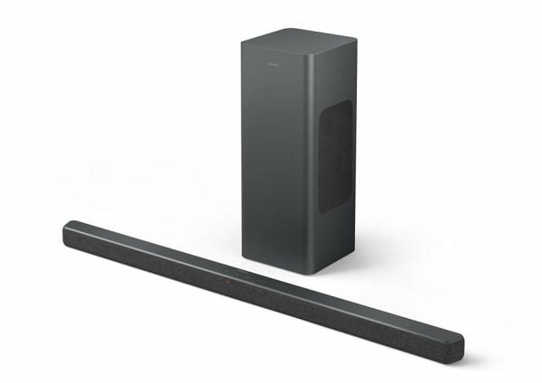 Philips TAB6309 - Soundbar - för tv - 2.1-kanals - trådlös - Bluetooth - 160 Watt (Total) - mörkgrå
