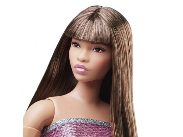 Barbie Mattel signatur kurvet/rosa minidukke (HRM16)