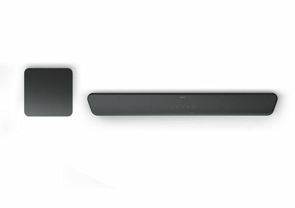 Philips TAB5309 - Lydplankesystem - for hjemmeteater - 2,1 kanaler - trådløs - Bluetooth - 120 watt (Total) - mørk grå