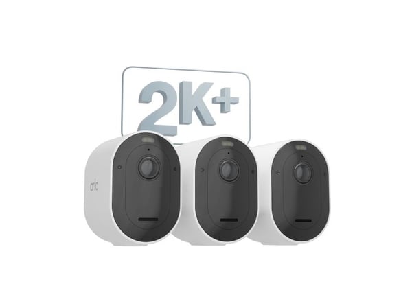Arlo Pro 5 - Nettverksovervåkingskamera - utendørs - værbestandig - farge (Dag og natt) - lyd - trådløs - Wi-Fi (en pakke 3)