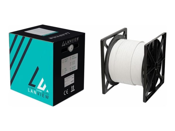Lanview LVN122432, 305 m, Cat6a, U/FTP (STP), Valkoinen